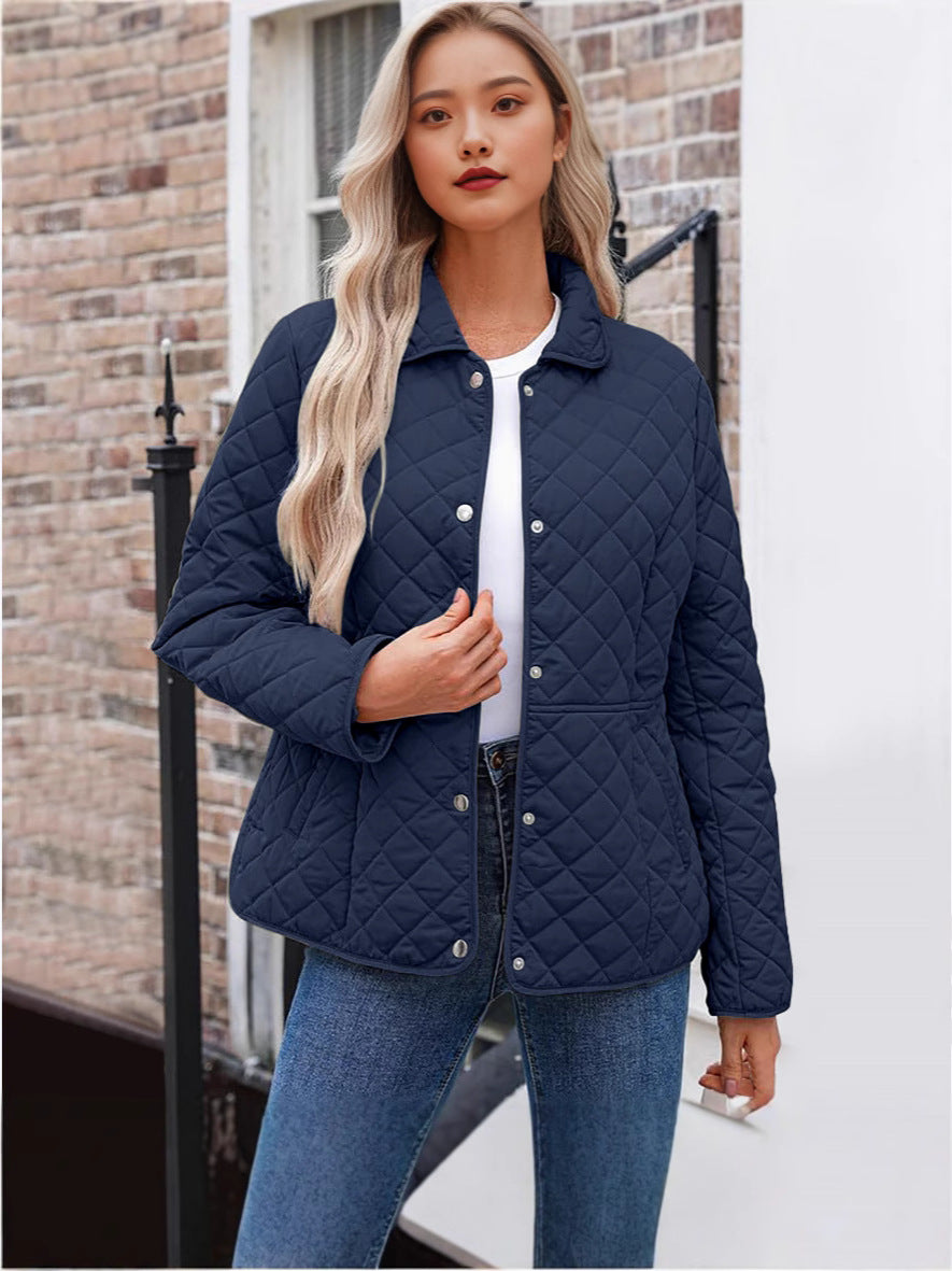 Weisses Quilted-Jackett mit Knöpfen – Bild 2 | LuxeStyle