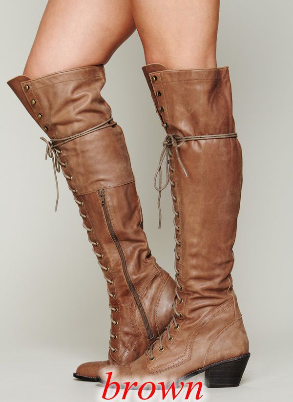 Overknee-Stiefel mit Rundspitze – Bild 6 | LuxeStyle