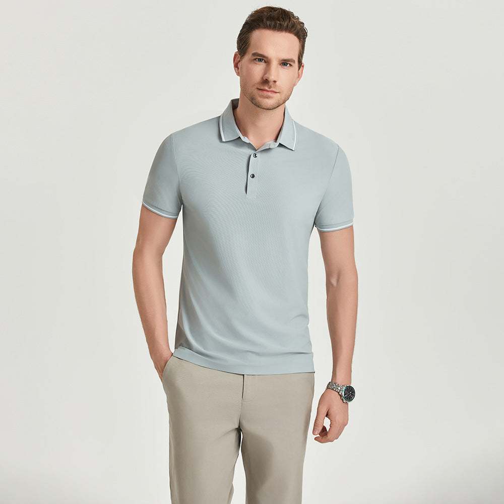 Herren Kurzarmhemd zweifarbig Slim-Fit