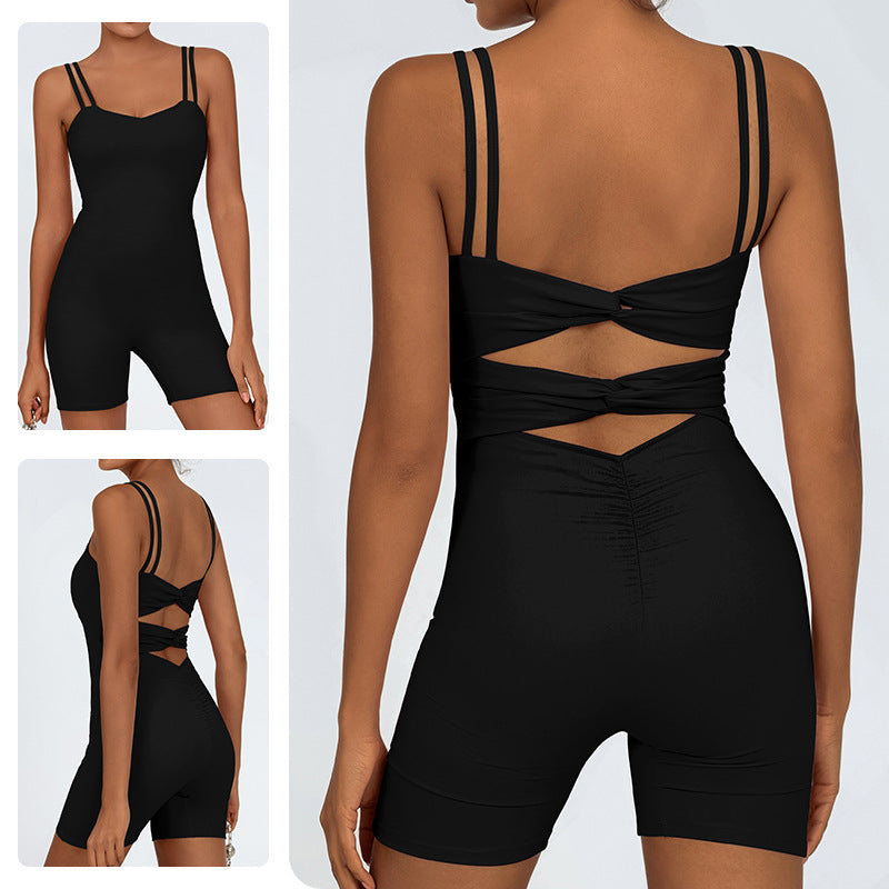 Einteilige Shorts mit Beauty Rücken