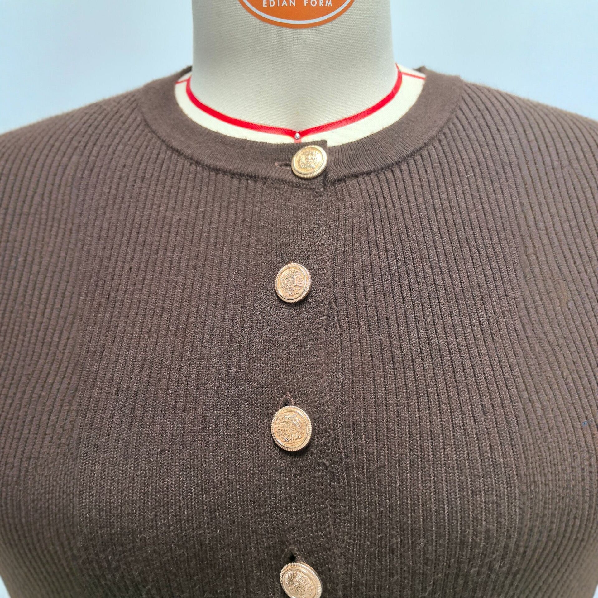 Damen Strick-Cardigan mit Knopfleiste