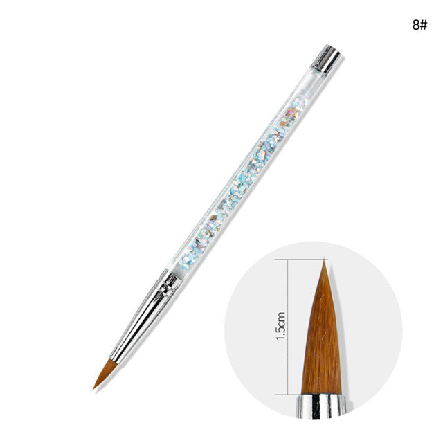 Nail Art Pinsel mit Glitzergriff – Bild 1 | LuxeStyle
