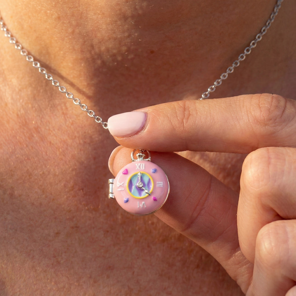 Donut-Halskette mit Taschenuhr