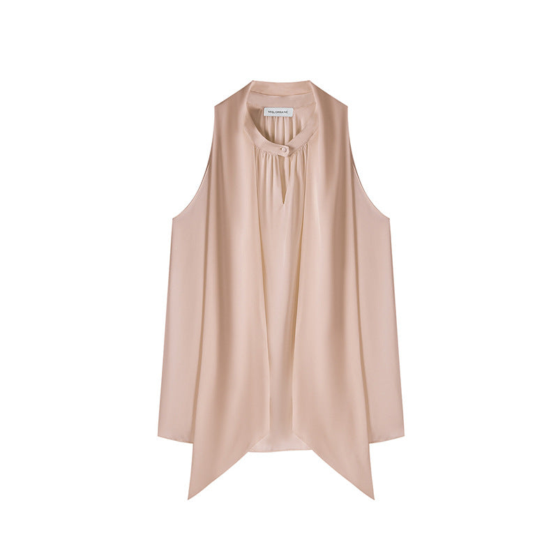 Seiden-Top mit Schleifendetail für Damen