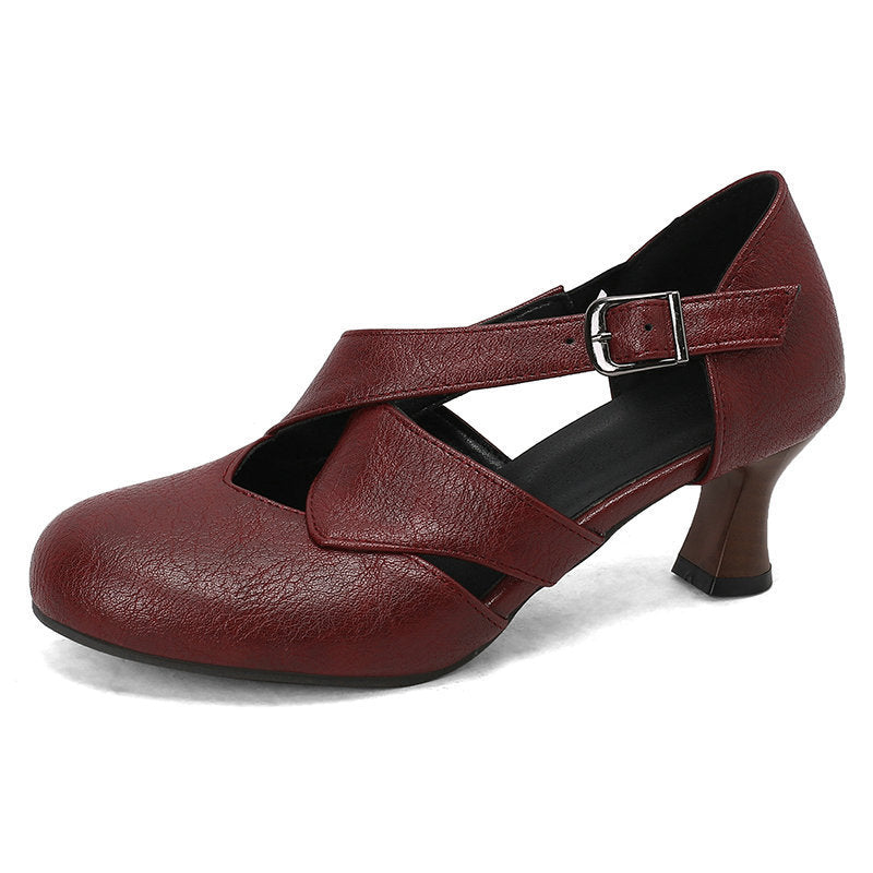 Casual Peep-Toe Sandalen mit Absatz