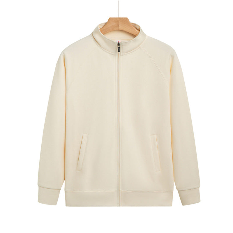 Chenille-Baumwolljacke mit Reissverschluss