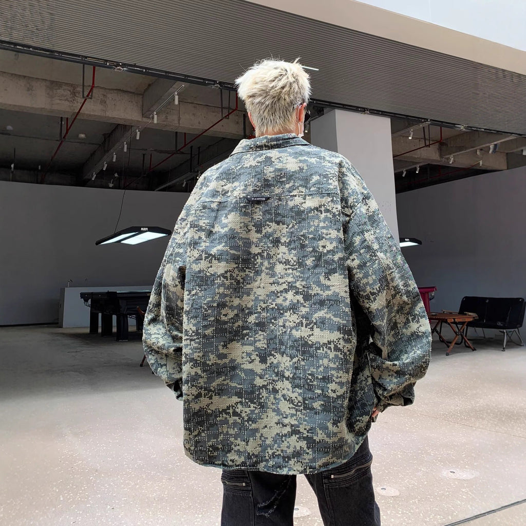 Vintage Camouflage Hemd für Herren – Bild 6 | LuxeStyle
