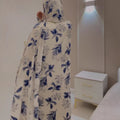 Langarm-Kleid mit Druck
