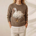 Damen Sweatshirt mit Kürbis-Laternen-Print