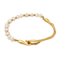 Barock Perlenarmband – Edelstahl, 18K vergoldet – Bild 1 | LuxeStyle