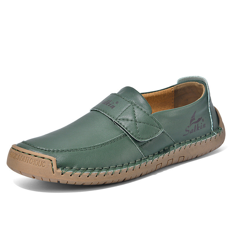 Herren Leder-Halbschuhe mit Handnaht – Bild 10 | LuxeStyle