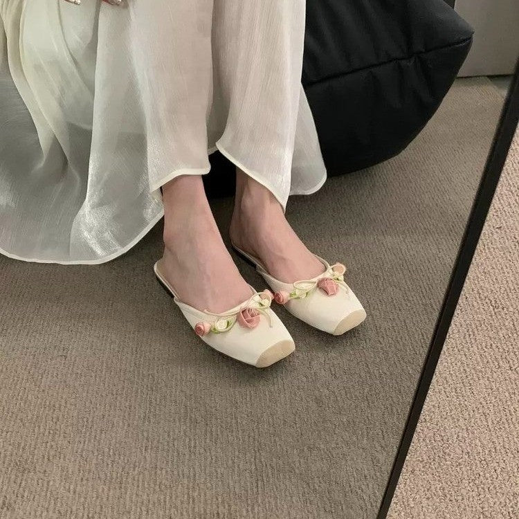 Klassische Flache Sandalen mit quadratischem Zeh – Bild 4 | LuxeStyle
