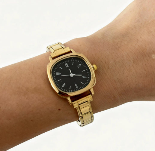 Damen-Quarzuhr mit abnehmbarem Edelstahl-Armband