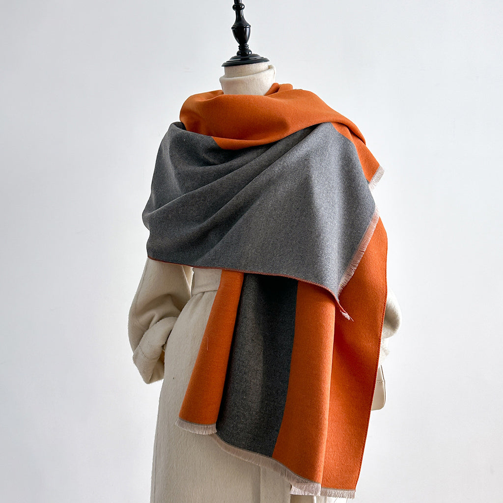 Kaschmirimitat-Schal mit Fransen – Bild 8 | LuxeStyle