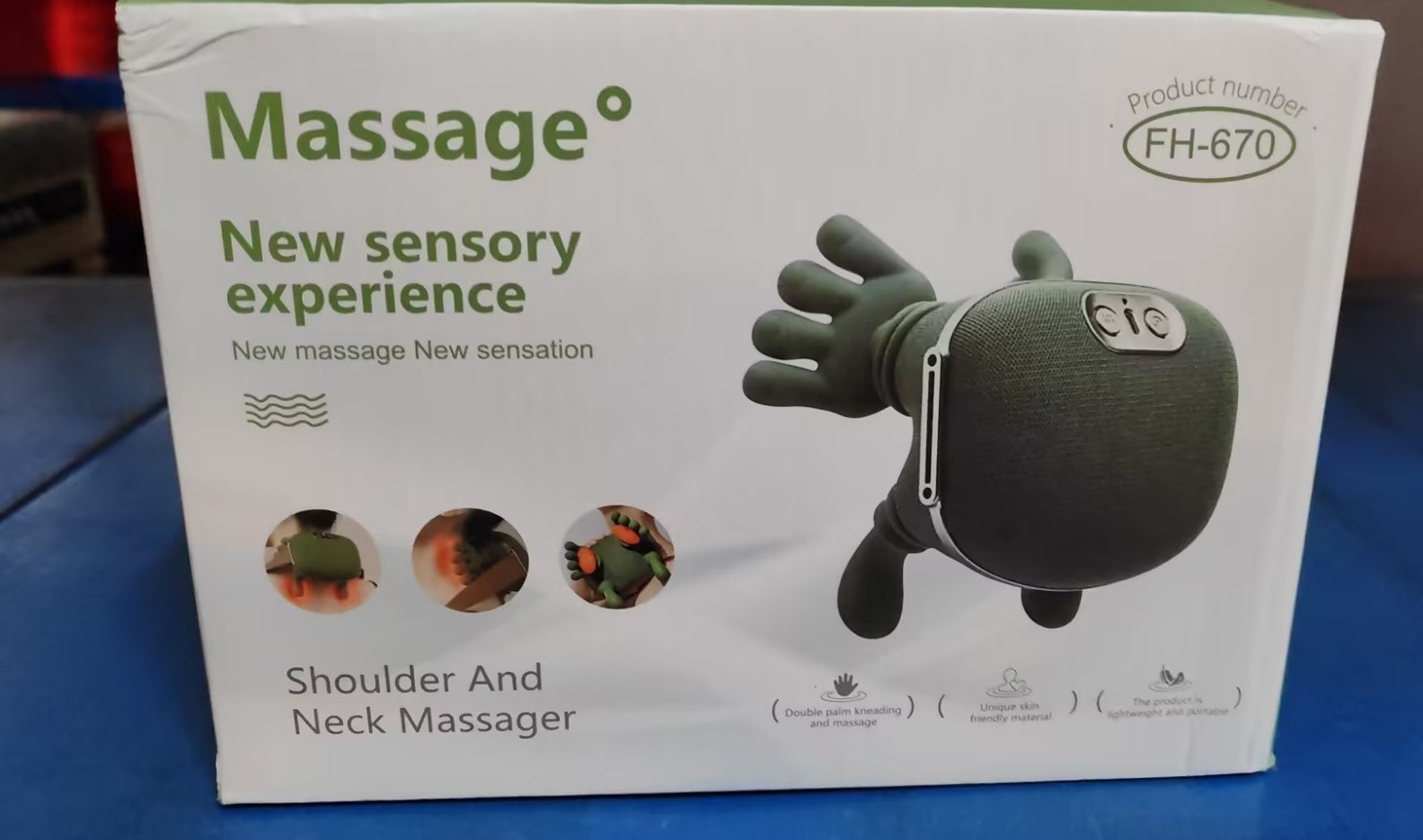 Kabelloses Nacken- und Schultermassagegerät mit Wärme