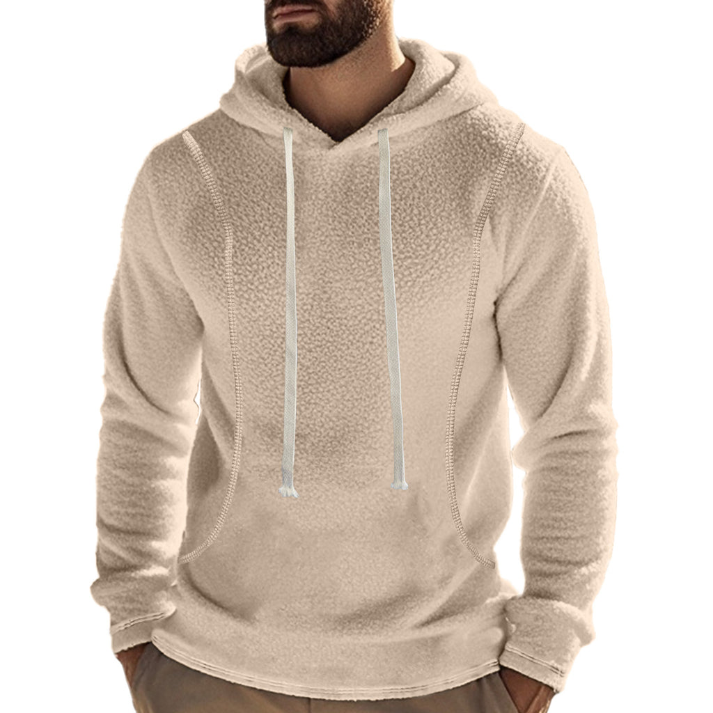 Herren Fleece Hoodie Langarm