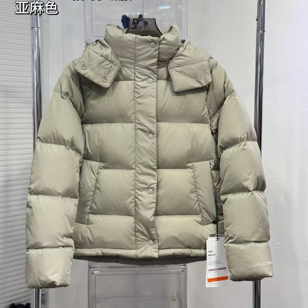 Wärmende Kapuzenjacke mit Daunenfüllung – Bild 5 | LuxeStyle