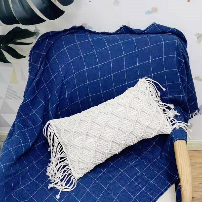 Nordisches Kissen mit Webmuster – Bild 4 | LuxeStyle
