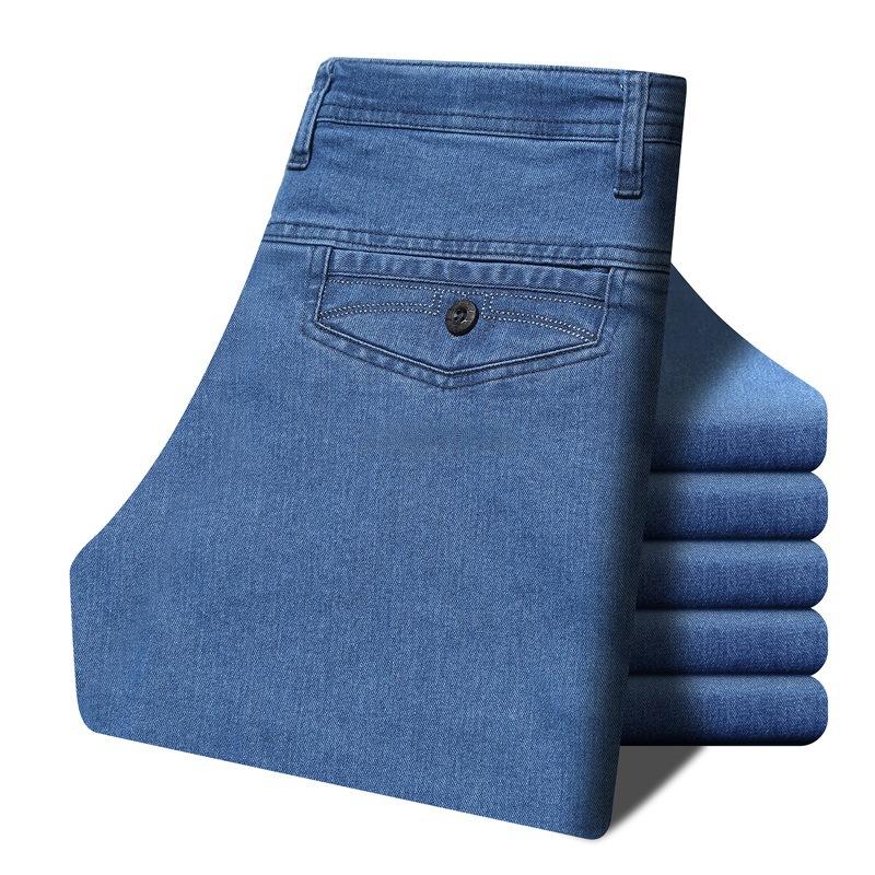 Herren Straight-Leg Stretch Jeans