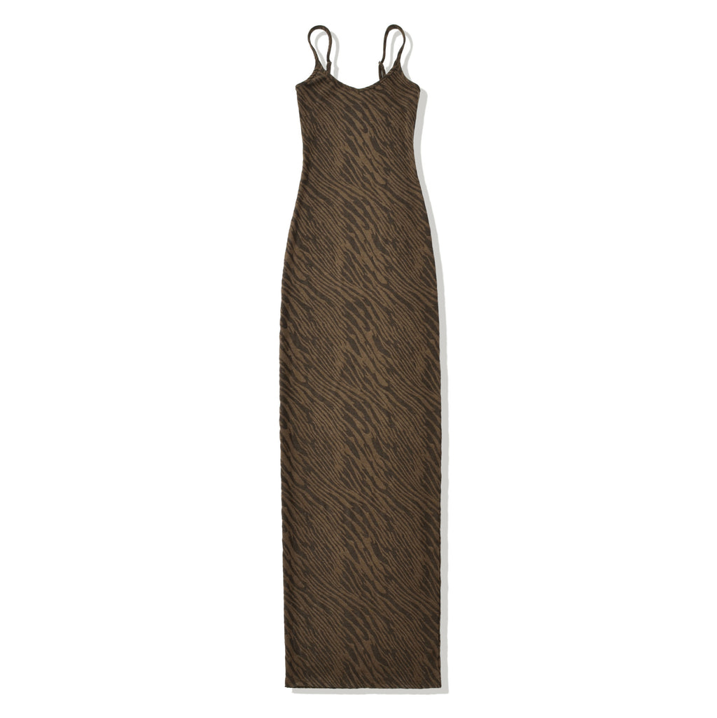 Leopard-Muster Strap-Dress