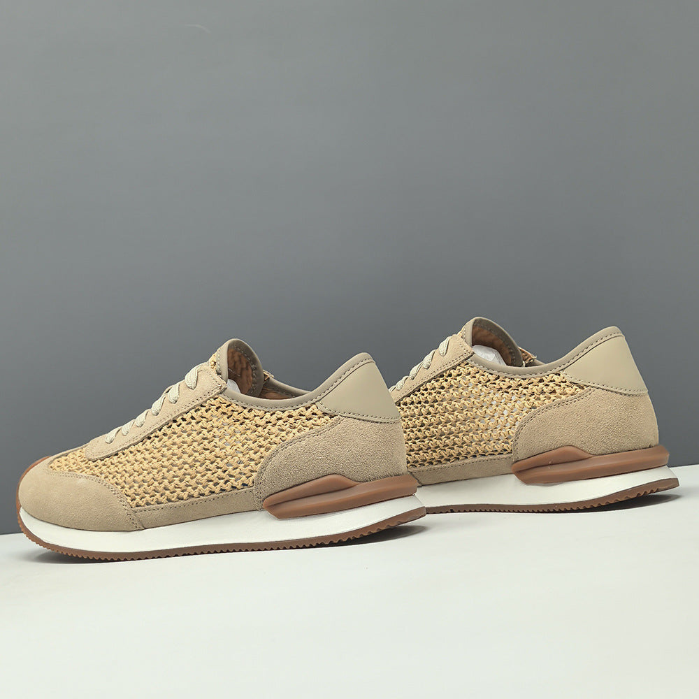 Herren Freizeit-Lederschuhe atmungsaktiv