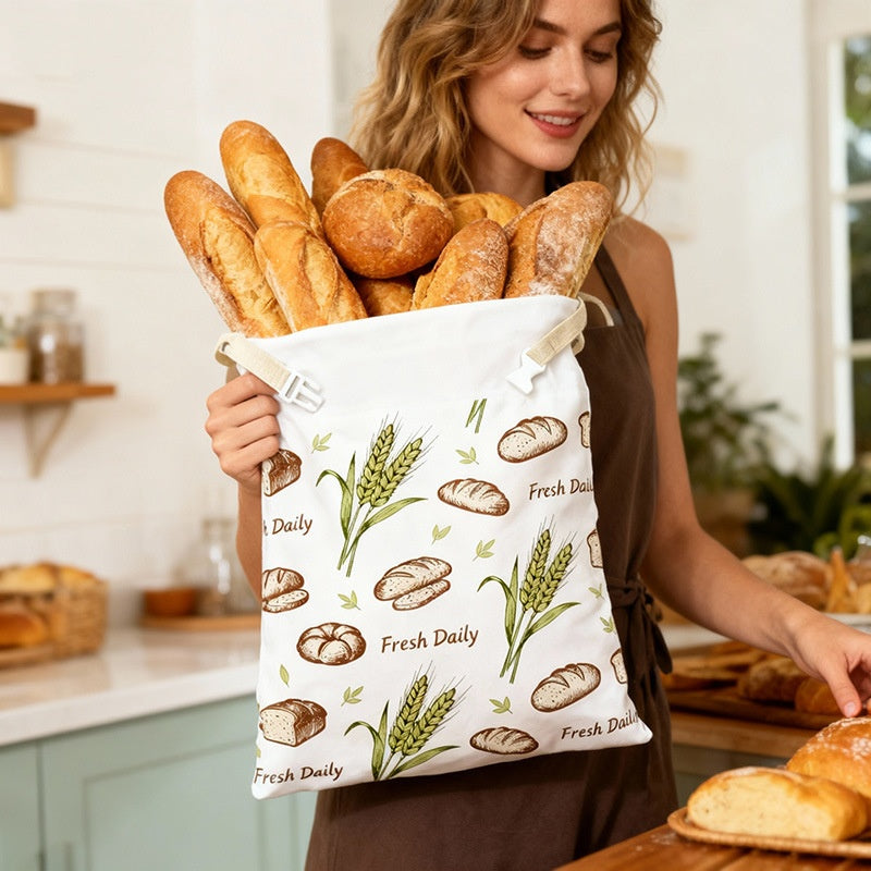 Bienenwachs Brotbeutel Leinen/Baumwolle