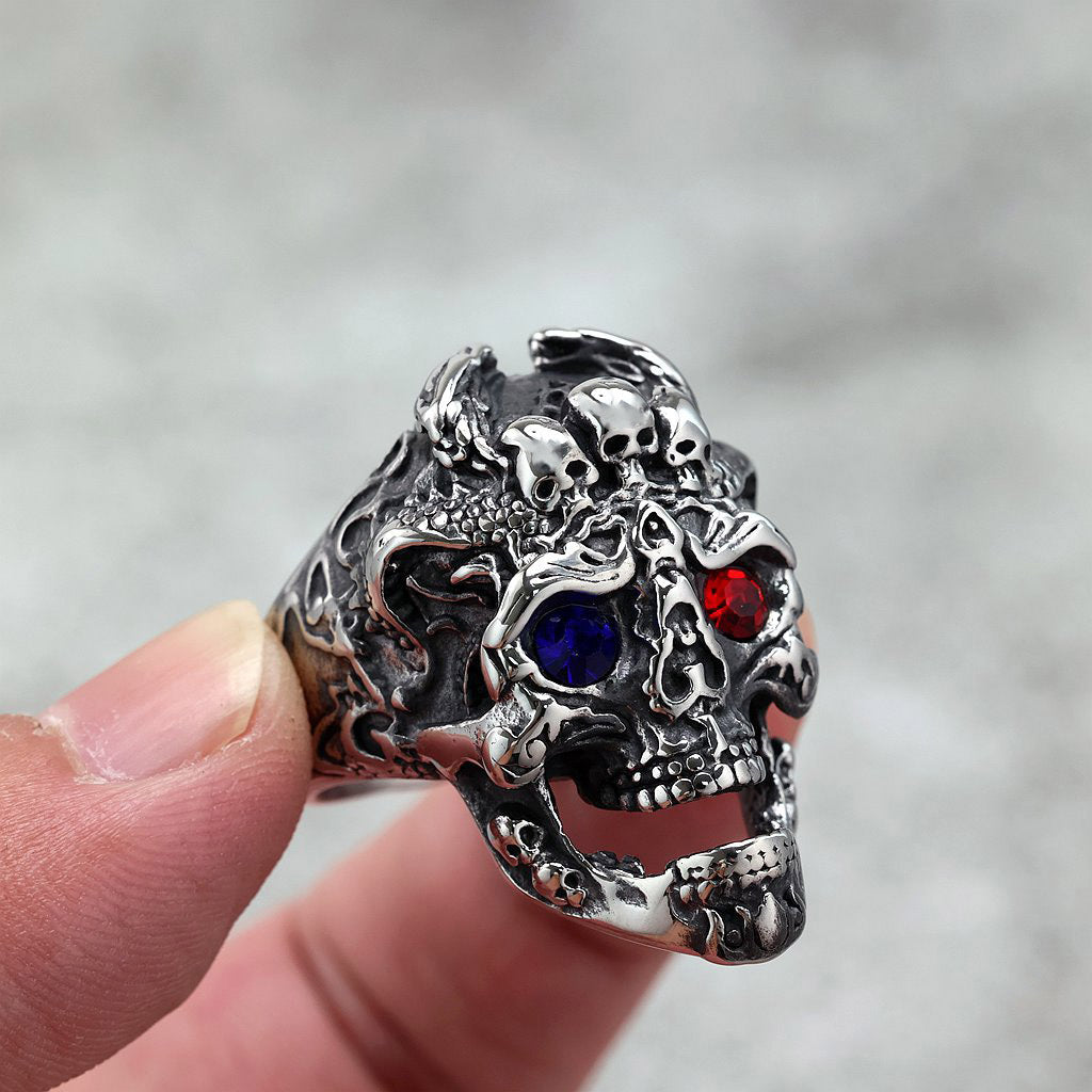 Herren-Ring «Vintage» – Edelstahl Retro