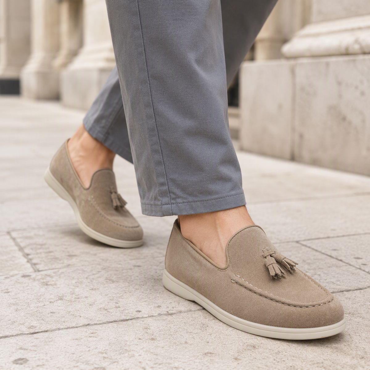 Slip-On Loafer Herrenschuhe aus Wildleder – Bild 6 | LuxeStyle