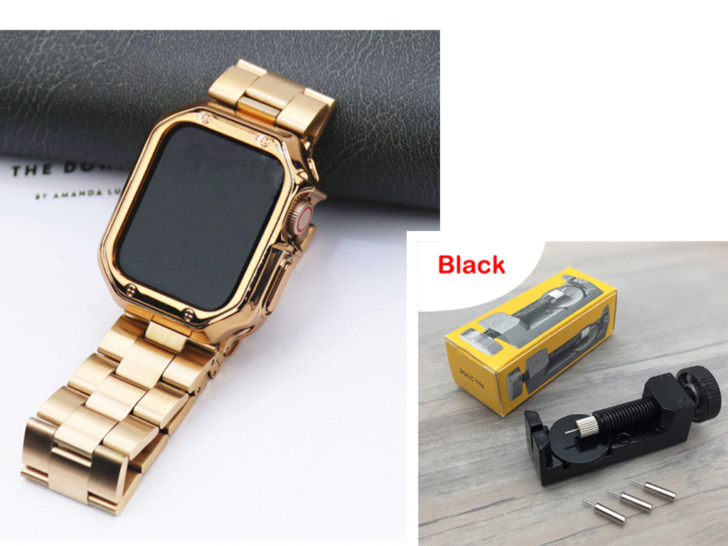 Stahlarmband mit TPU-Rahmen für Apple Watch – Bild 8 | LuxeStyle