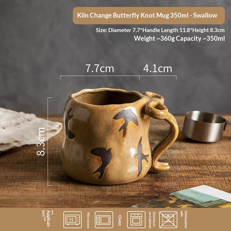 Keramiktasse 420 ml – Schmetterling | LuxeStyle