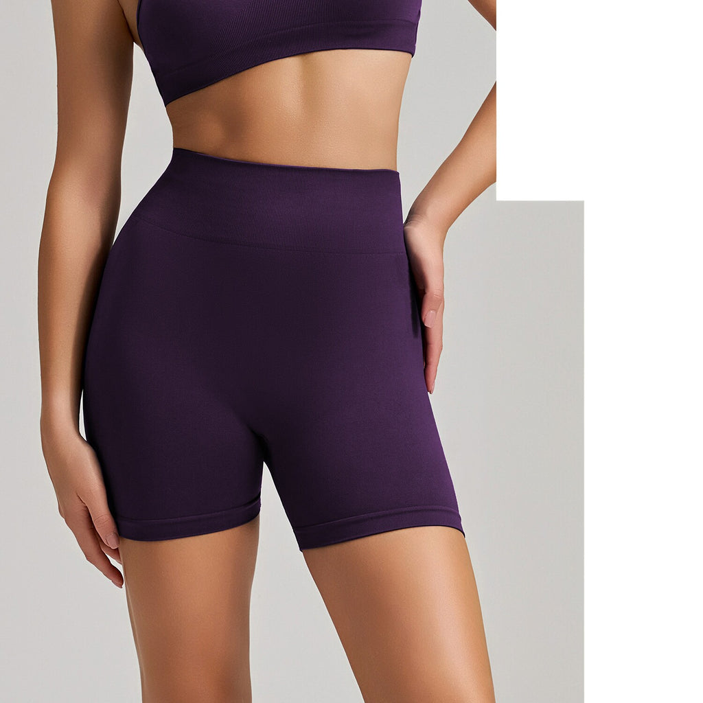 High-Waist Yoga Shorts mit Bauchkontrolle