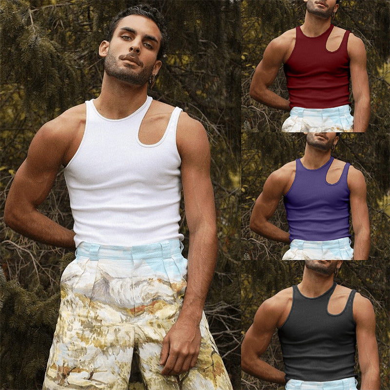 Herren Camisole Unterhemd Slim-Fit
