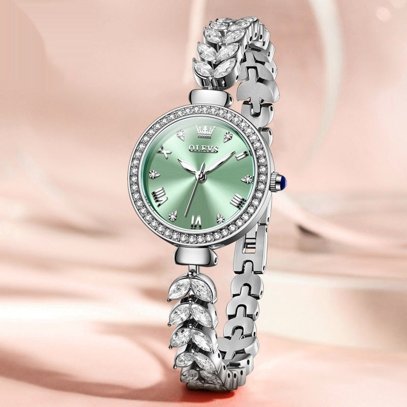 Elegante Quarz-Armbanduhr für Damen