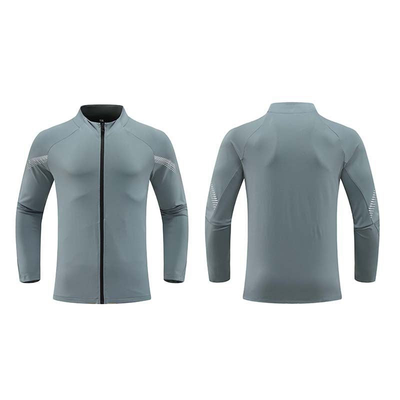 Herren Windbreaker Laufjacke mit Stehkragen
