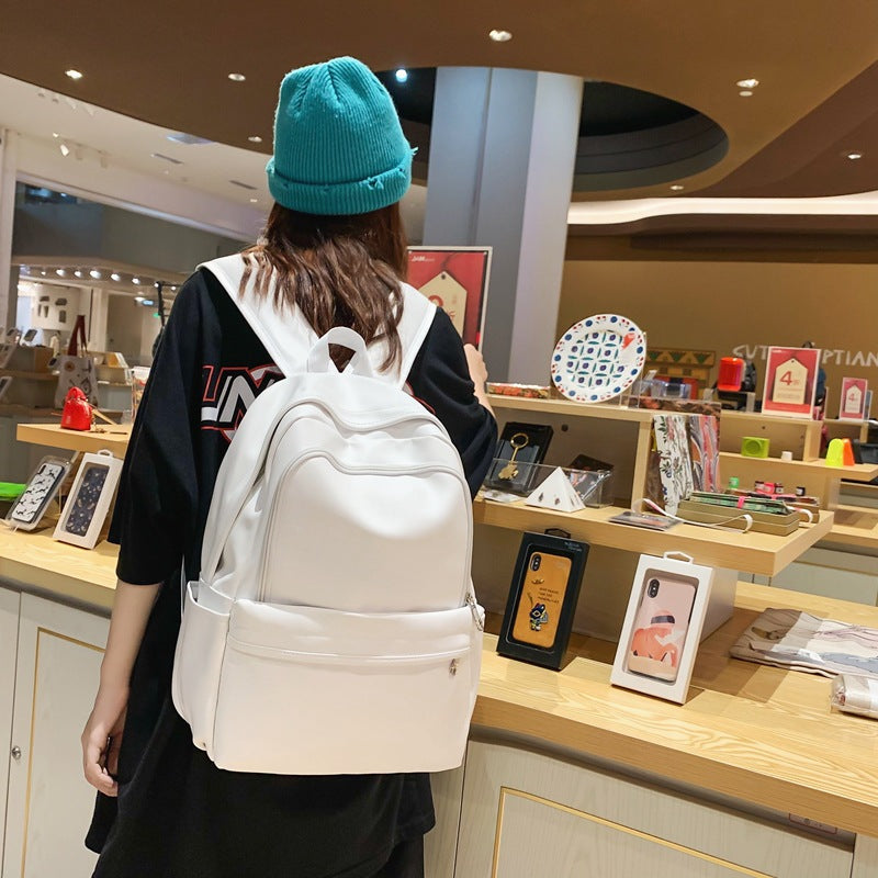 PU Leder Rucksack für Studierende
