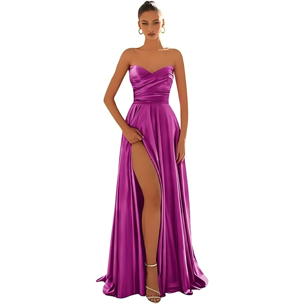 Langes Partykleid mit tiefem Ausschnitt – Bild 15 | LuxeStyle