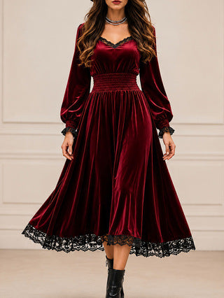 Herbstliche Patchwork-Kleid – Bild 8 | LuxeStyle
