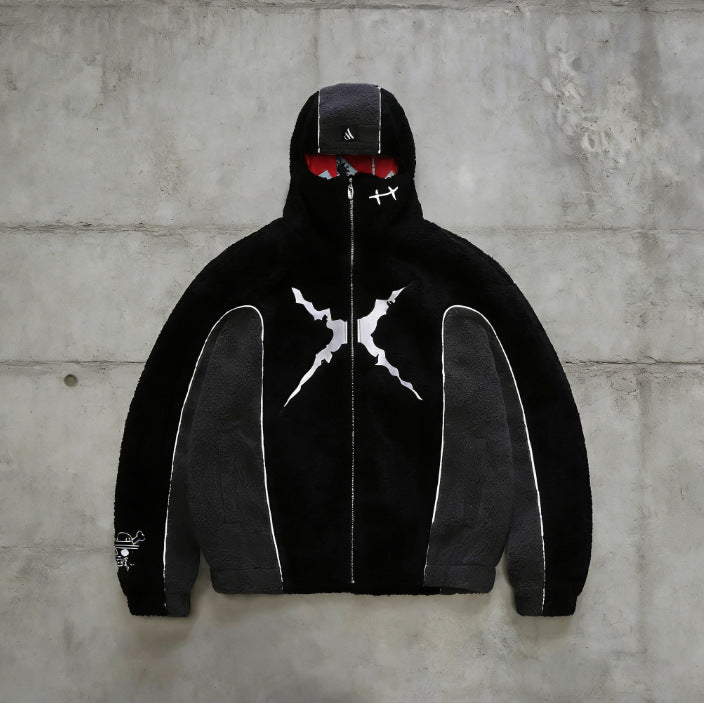 Y2K Fleece Hoodie für Herren
