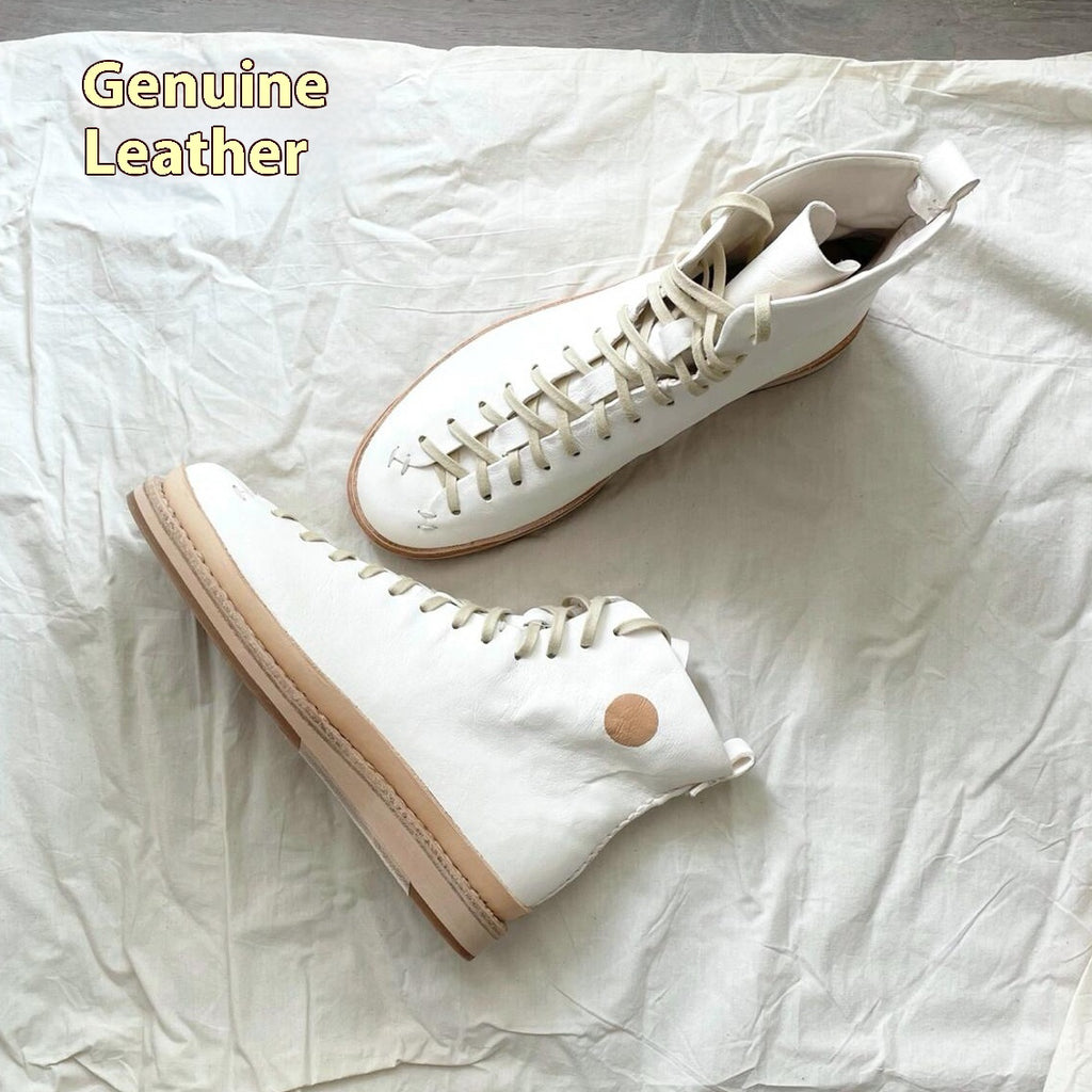 Leder-Freizeitschuhe mit Plateau – Bild 8 | LuxeStyle