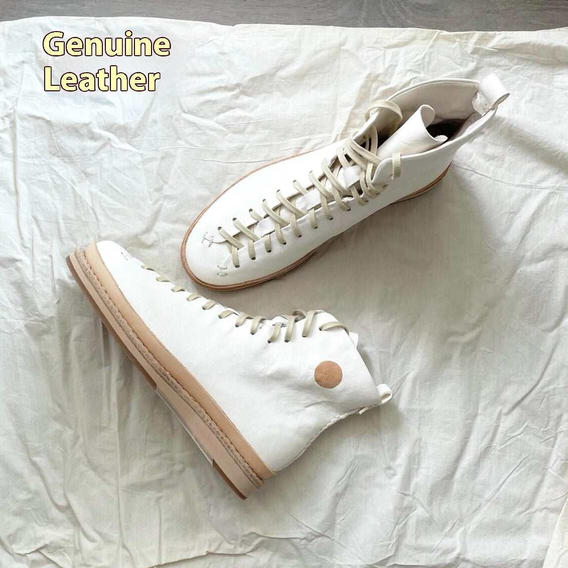 Leder-Freizeitschuhe mit Plateau – Bild 8 | LuxeStyle
