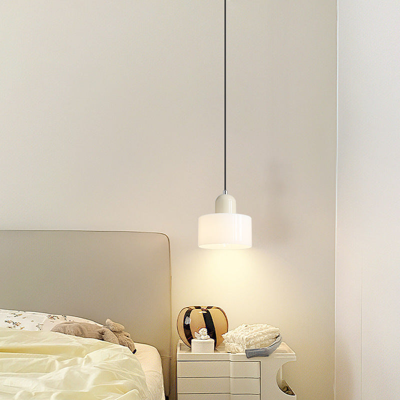 Runde Glas-Pendelleuchte "Cream Wind"