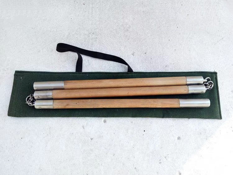 Holz-Stock mit 3 Abschnitten