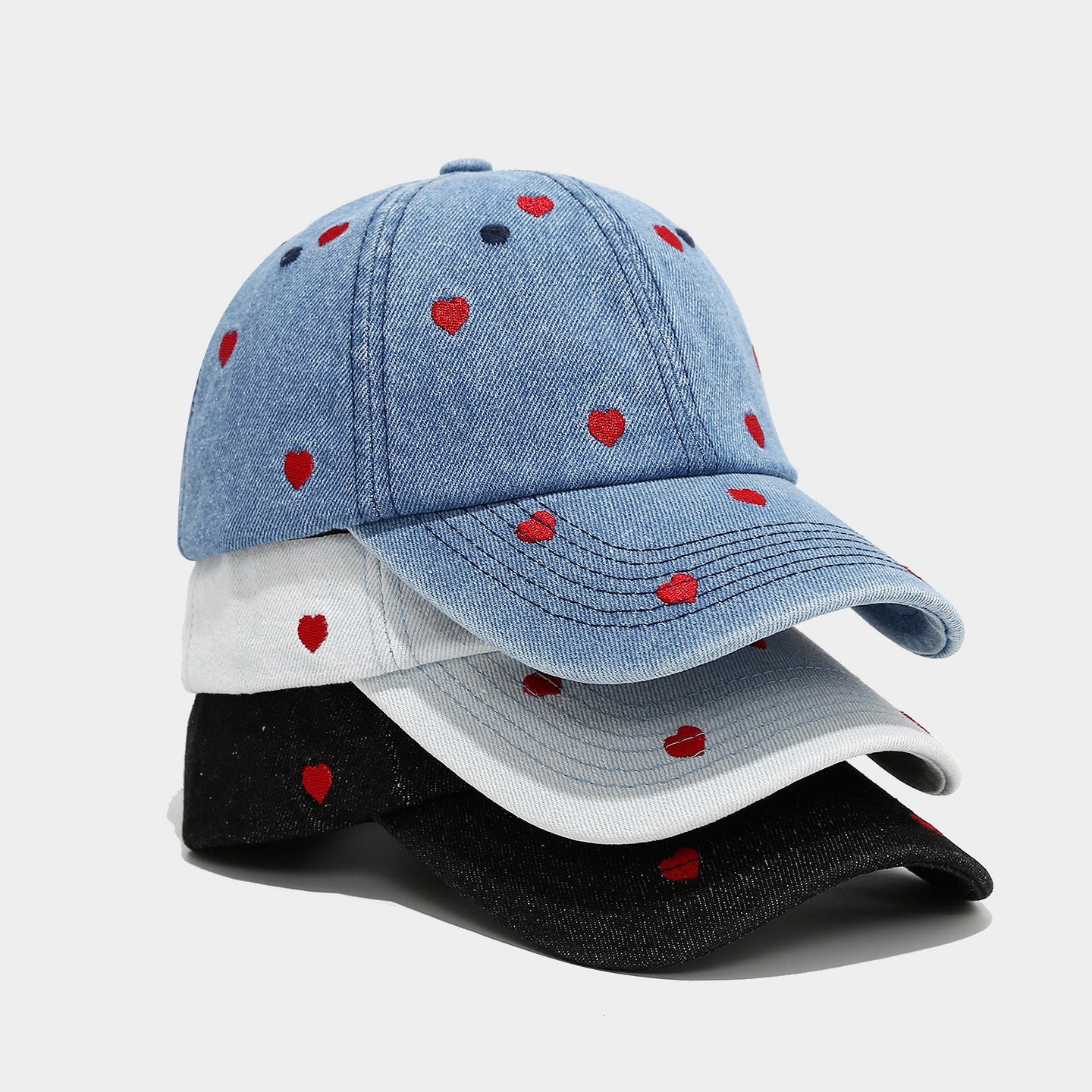 Baseball Cap mit Stickerei und Distressed-Look