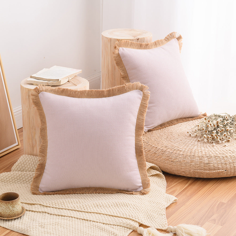 Nordic Style Kissenbezug aus Baumwolle und Leinen – Bild 5 | LuxeStyle