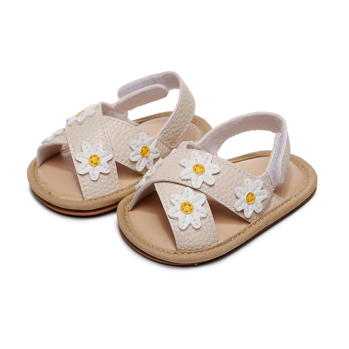 Kinderfloralsandalen mit Querband | LuxeStyle
