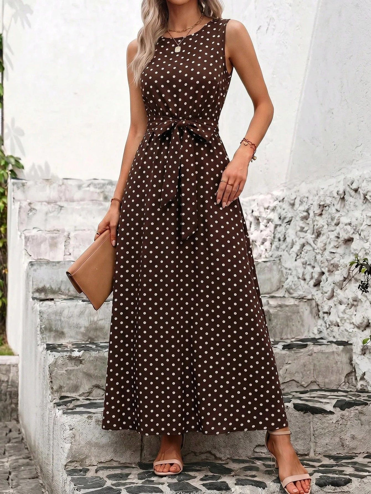 Elegantes Damenkleid mit Gürtel | LuxeStyle