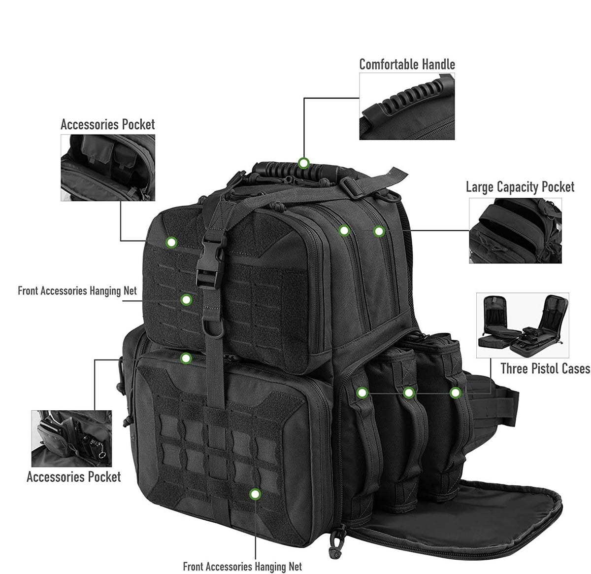 Outdoor Rucksack mit abnehmbarer Tasche | LuxeStyle