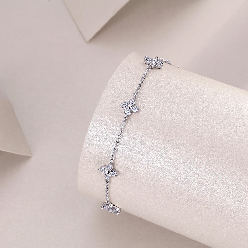 Moissanit Armband aus 925er Sterling Silber