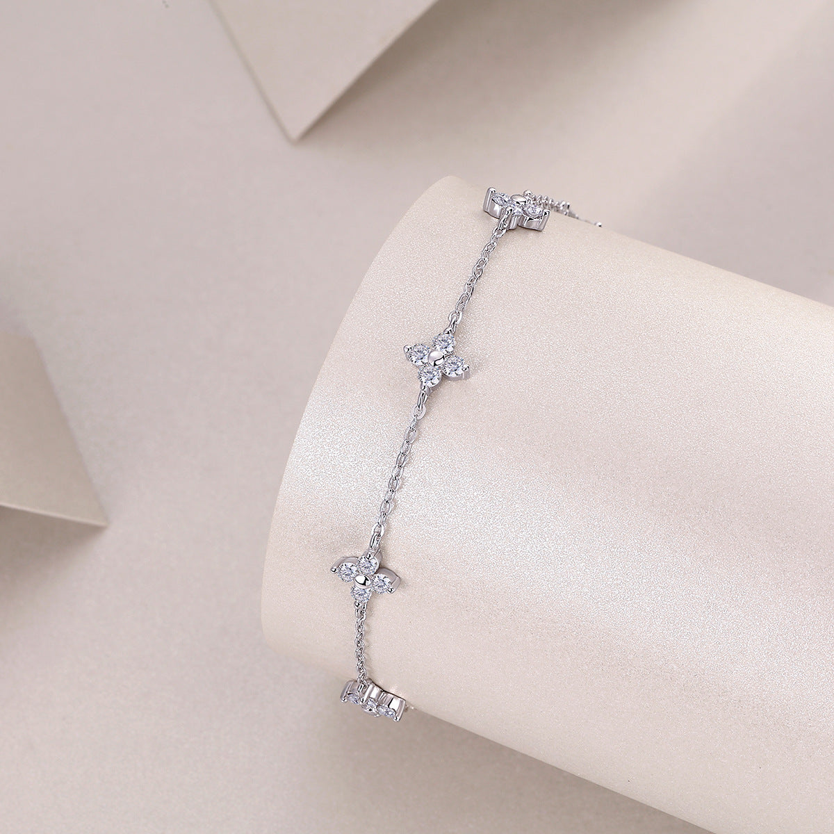 Moissanit Armband aus 925er Sterling Silber