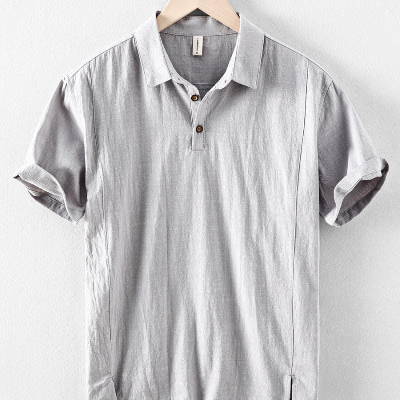 Leinenhemd Kurzarm Herren – Bild 6 | LuxeStyle